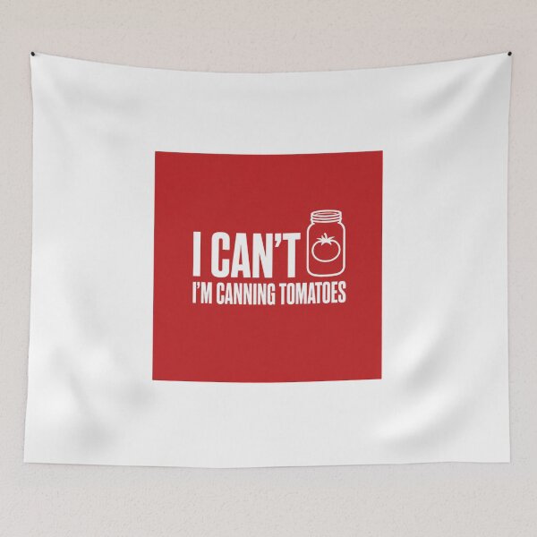 Item preview, I Can't I'm Canning Tomatoes Shirt, Funny Parody Logo Gardener Tee, Minimalist Tomato Season Sarcastic T-Shirt designed and sold by TshirtsLabs.