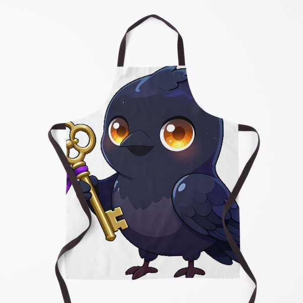 Item preview, Crow with Antique Brass Key designed and sold by IllumeInk.