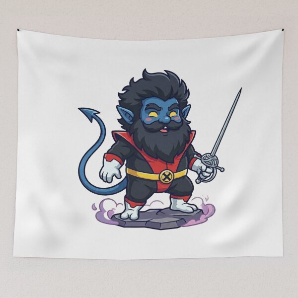 Item preview, Teleporting Nightcrawler Garden Gnome designed and sold by Bad-Decisions-Designs.