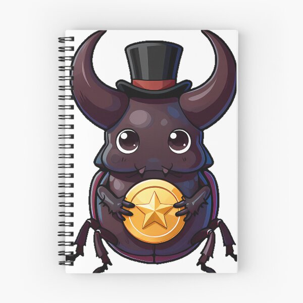 Item preview, Atlas Beetle with Golden Coin designed and sold by IllumeInk.
