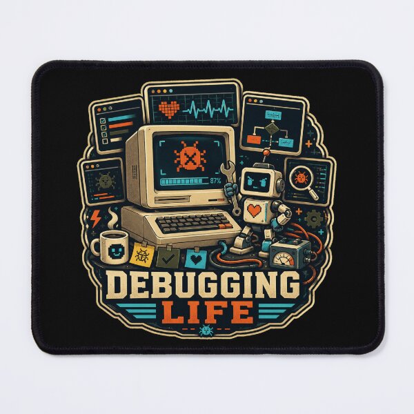 Item preview, Funny Software Developer Debugging Life T-Shirt and Sticker designed and sold by -DEEWOLF-.
