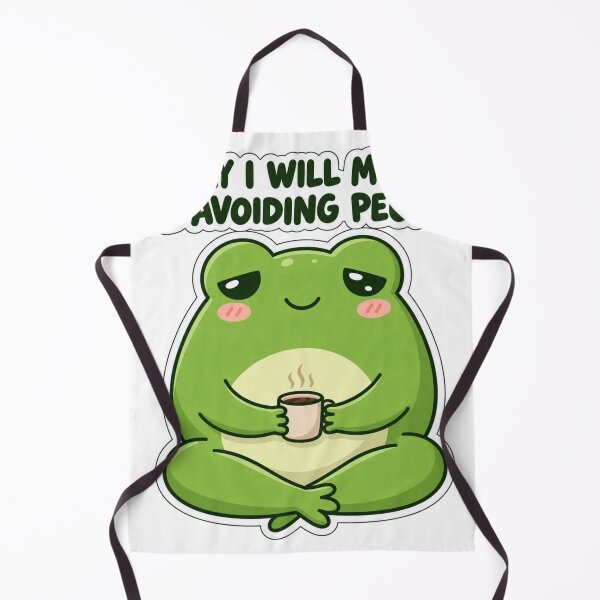 Item preview, Sleepy Coffee Frog Avoiding People designed and sold by PixelNest40.