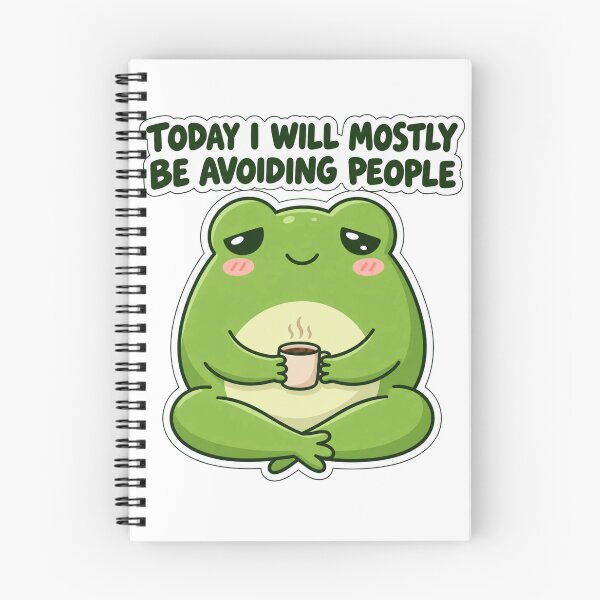 Item preview, Sleepy Coffee Frog Avoiding People designed and sold by PixelNest40.