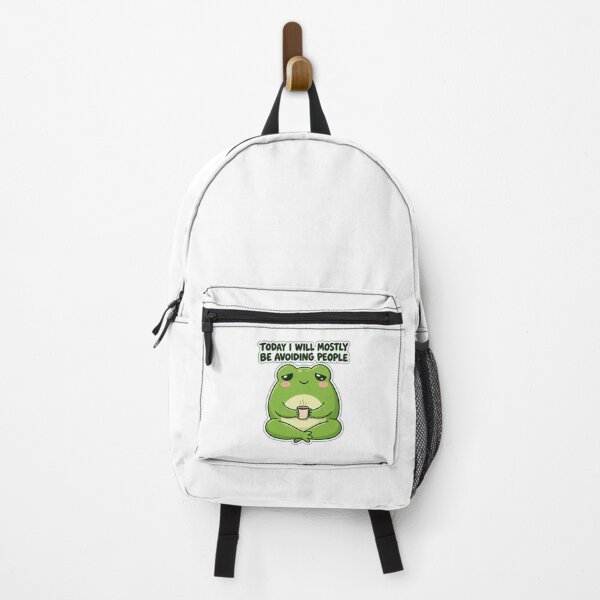 Item preview, Sleepy Coffee Frog Avoiding People designed and sold by PixelNest40.