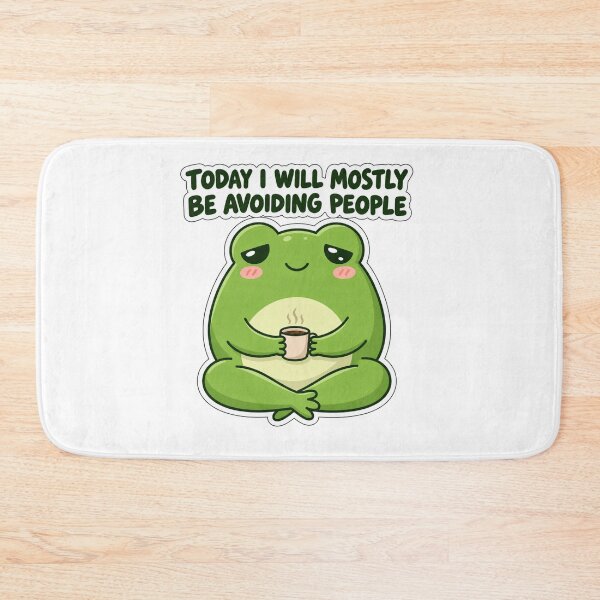Item preview, Sleepy Coffee Frog Avoiding People designed and sold by PixelNest40.