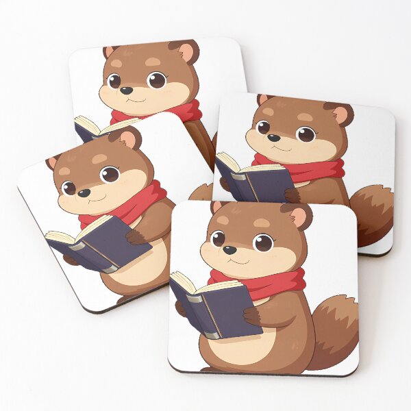 Item preview, Weasel Scholar with Tiny Tome designed and sold by IllumeInk.