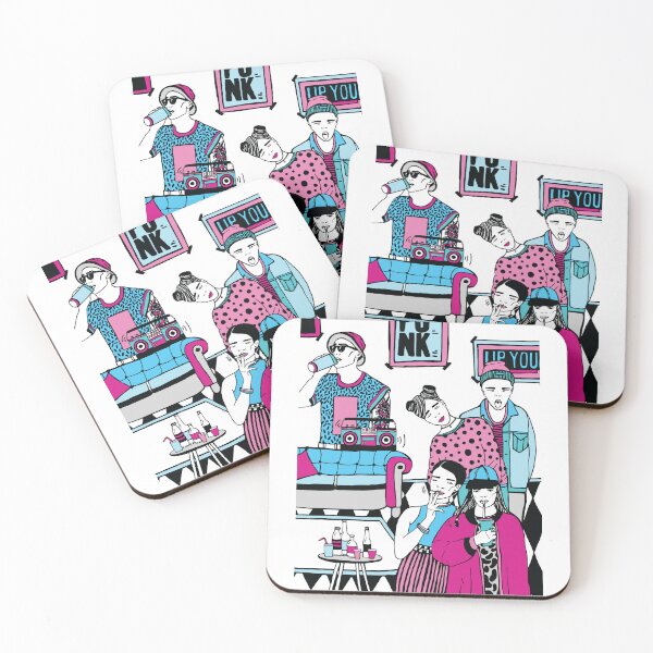 Item preview, Retro Urban Friends Vintage Illustration designed and sold by merona-design.