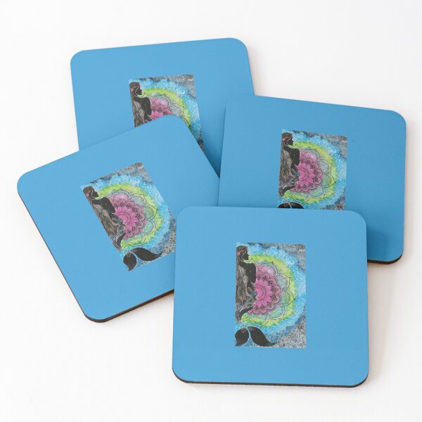 Item preview, Mystical Mermaid Mandala in Ocean Colors designed and sold by Shello2026.