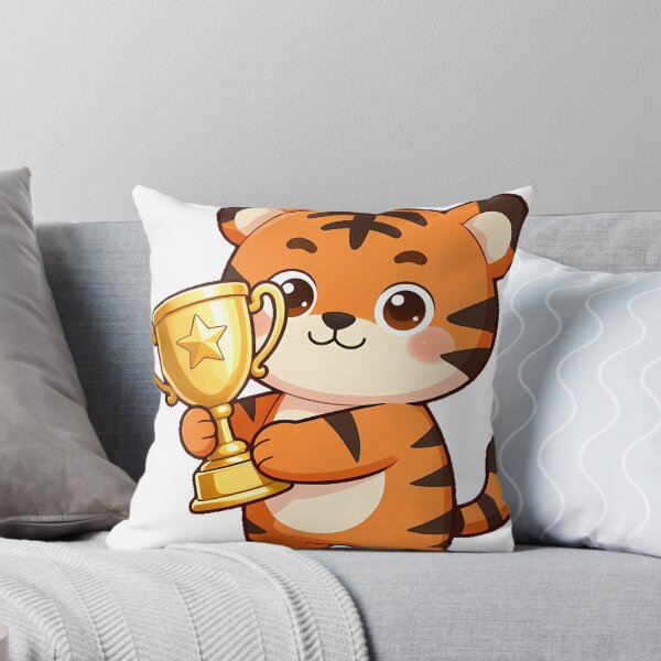 Item preview, Tiger Cub with Golden Trophy designed and sold by pumsquare.