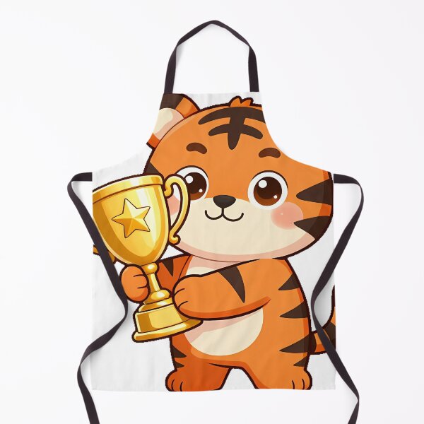 Item preview, Tiger Cub with Golden Trophy designed and sold by pumsquare.