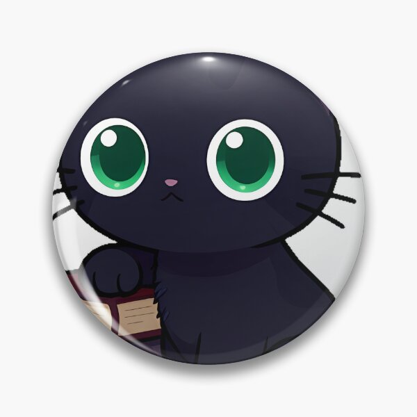 Item preview, Black Kitten with Tiny Books designed and sold by IllumeInk.