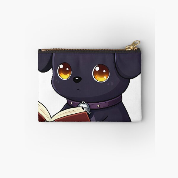 Item preview, Black Dog Scholar with Silver Bell designed and sold by IllumeInk.