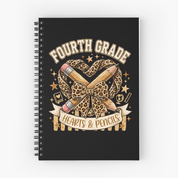 Item preview, Fourth Grade Hearts And Pencils Leopard Bow Back To School designed and sold by ilhamharon530.