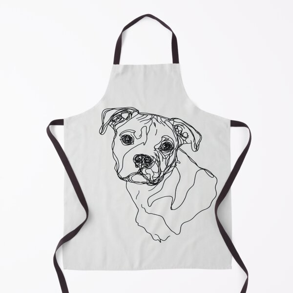 Item preview, Minimalist Pit Bull Line Art Portrait designed and sold by JenniferMoren.