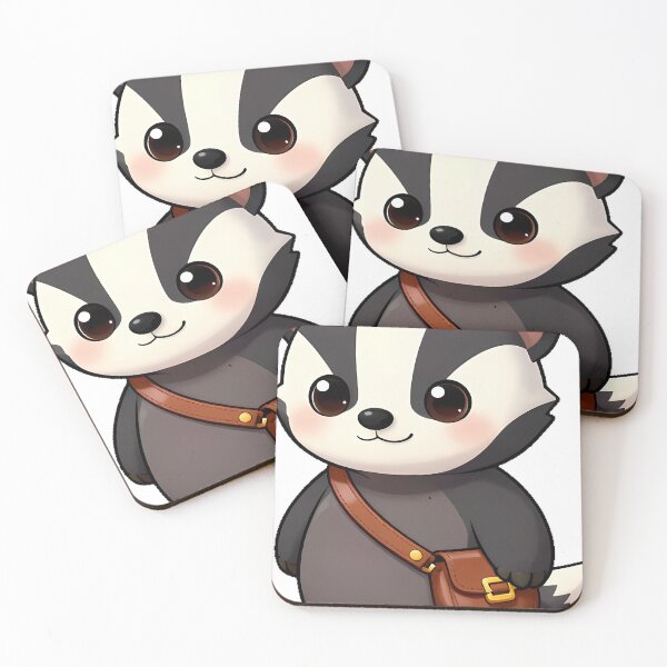 Item preview, Badger with Leather Satchel designed and sold by pumsquare.