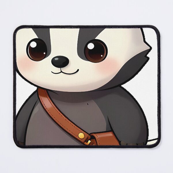 Item preview, Badger with Leather Satchel designed and sold by pumsquare.