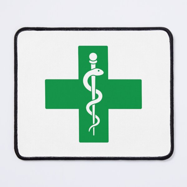 Item preview, Medical Cross Rod Of Asclepius Symbol designed and sold by VectorForge Studio.
