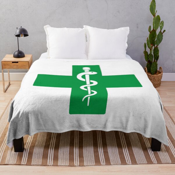 Item preview, Medical Cross Rod Of Asclepius Symbol designed and sold by VectorForge Studio.