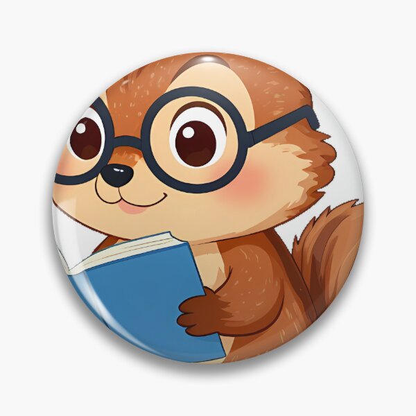 Item preview, Chipmunk with Glasses and Book designed and sold by pumsquare.