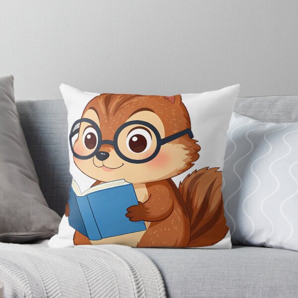 Item preview, Chipmunk with Glasses and Book designed and sold by pumsquare.