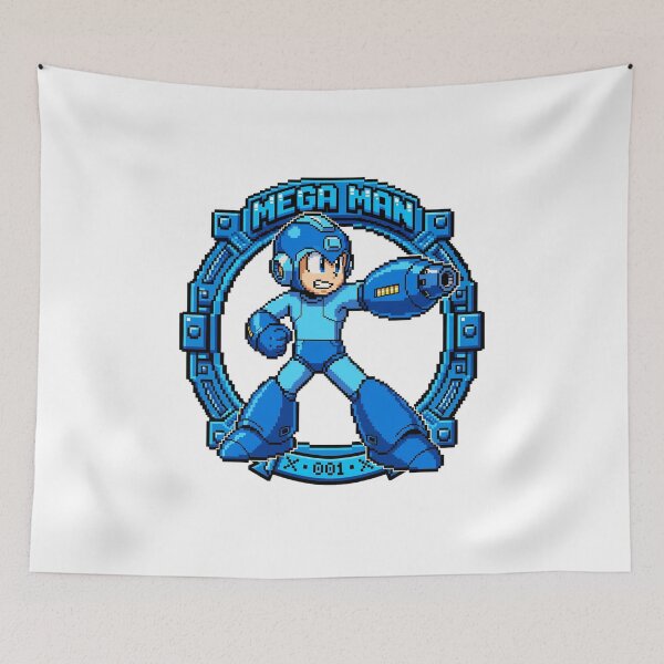 Item preview, Blue Robot Hero – Retro Pixel Art designed and sold by teamzeta.
