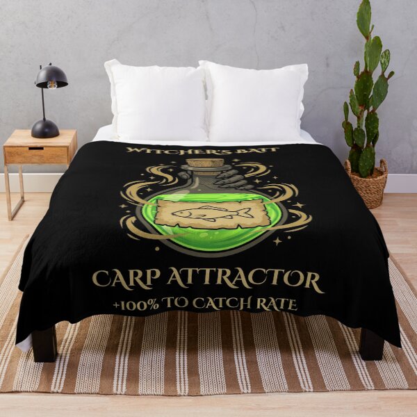Item preview, Witcher Bait Carp Attractor Funny Gaming Fishing Parody designed and sold by GeekAnglerStore.