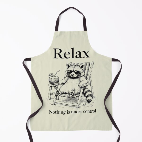 Item preview, Relax Nothing is Under Control, Funny Raccoon 2 designed and sold by sentfromemily.