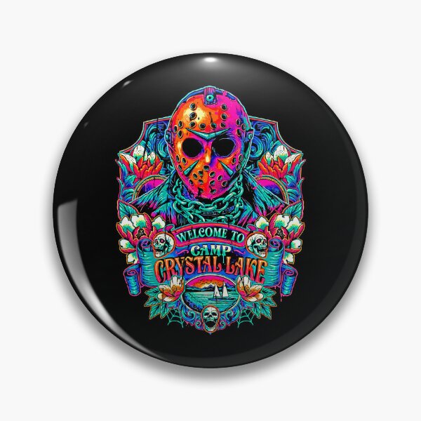 Item preview, Neon Hockey Mask Camp Horror Gothic Frame Art designed and sold by Anselle.