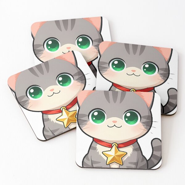 Item preview, Kitten with Golden Star Medal designed and sold by pumsquare.