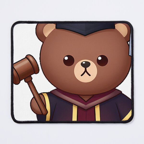 Item preview, Bear Scholar with Academic Cap and Gavel designed and sold by IllumeInk.