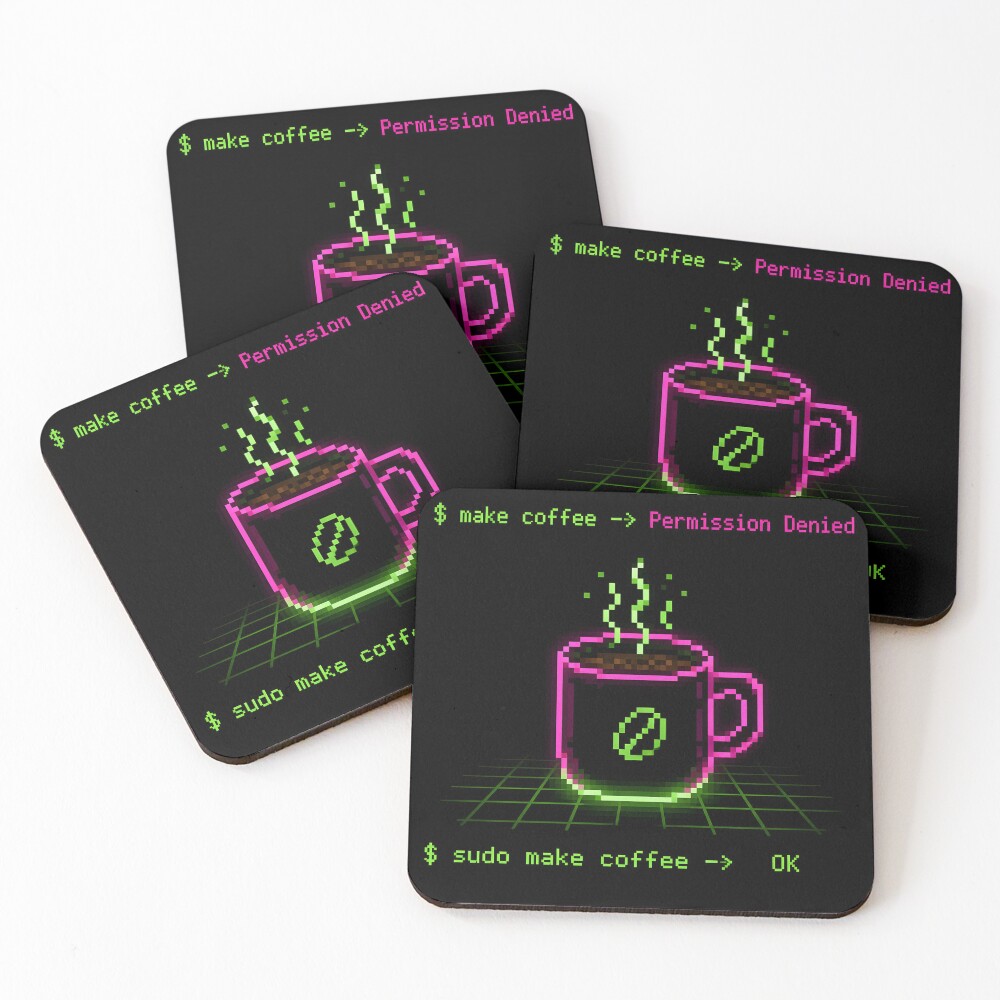 Item preview, Coasters (Set of 4) designed and sold by thirdshiftlab.