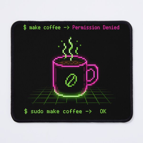Item preview, Sudo Make Coffee Funny Command Line Sysadmin Coder designed and sold by ThirdShiftLab.