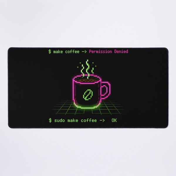 Item preview, Sudo Make Coffee Funny Command Line Sysadmin Coder designed and sold by ThirdShiftLab.