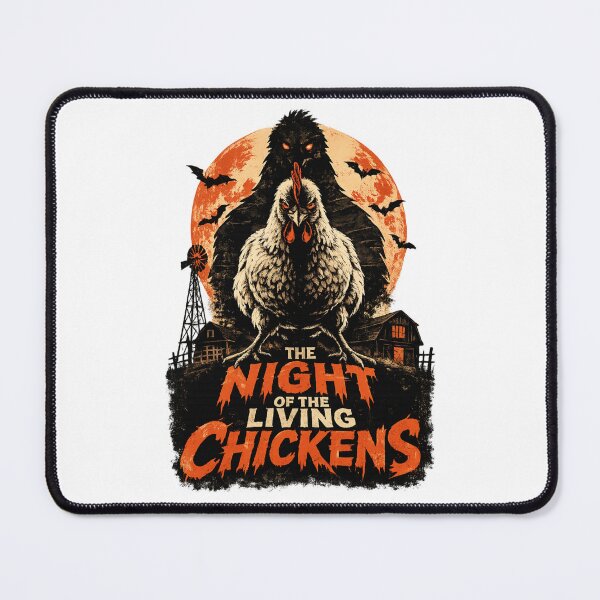 Item preview, Night of the Living Chickens – Funny Horror Chicken Halloween Shirt | Spooky Farm Design designed and sold by AydenWorld.