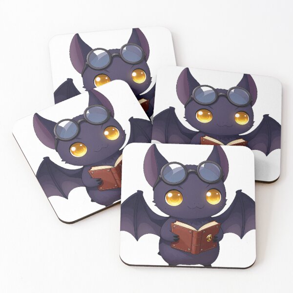 Item preview, Bat with Tiny Leather Book designed and sold by IllumeInk.