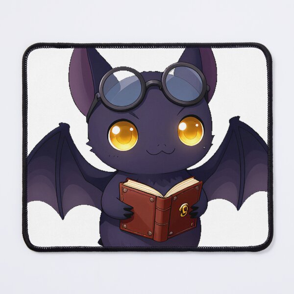 Item preview, Bat with Tiny Leather Book designed and sold by IllumeInk.