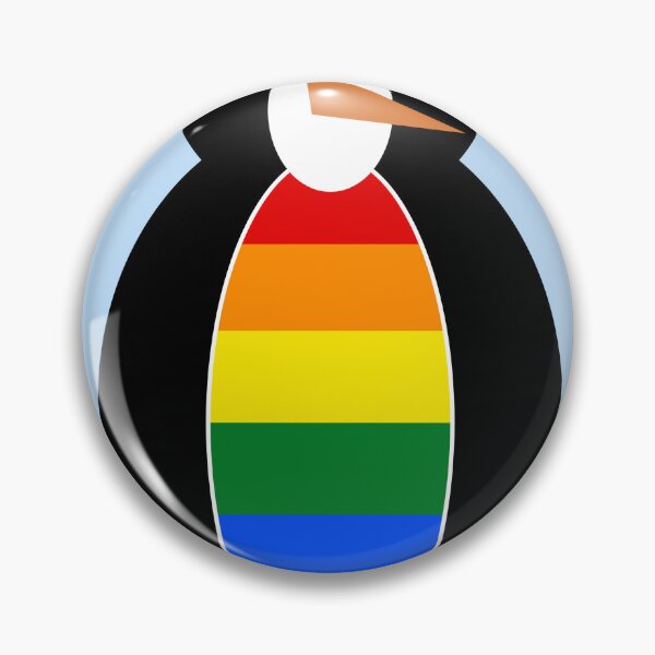 Item preview, Gay Pride Rainbow Flag Ms. Penguin Cute LGBTQ Design designed and sold by AuntieShoe.