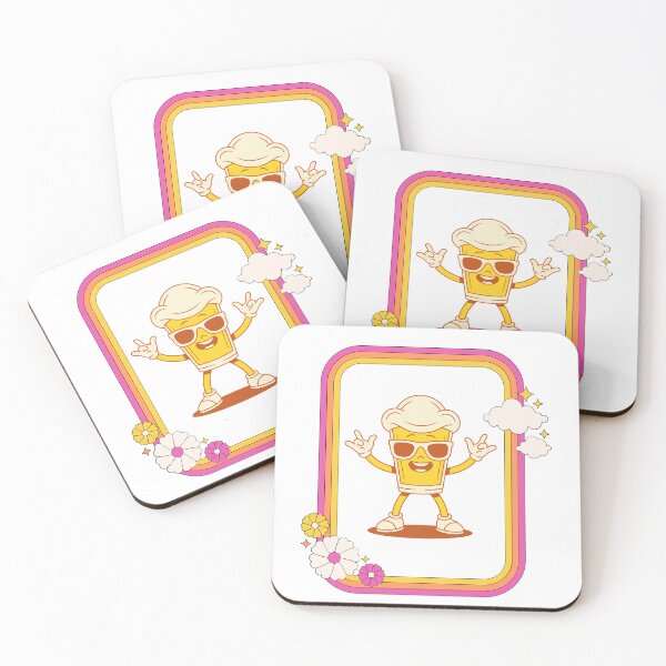 Item preview, Fun, 80s-style rock-and-roll Beer Mug wearing Glasses designed and sold by DSoriaDesign.