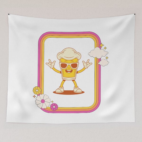 Item preview, Fun, 80s-style rock-and-roll Beer Mug wearing Glasses designed and sold by DSoriaDesign.