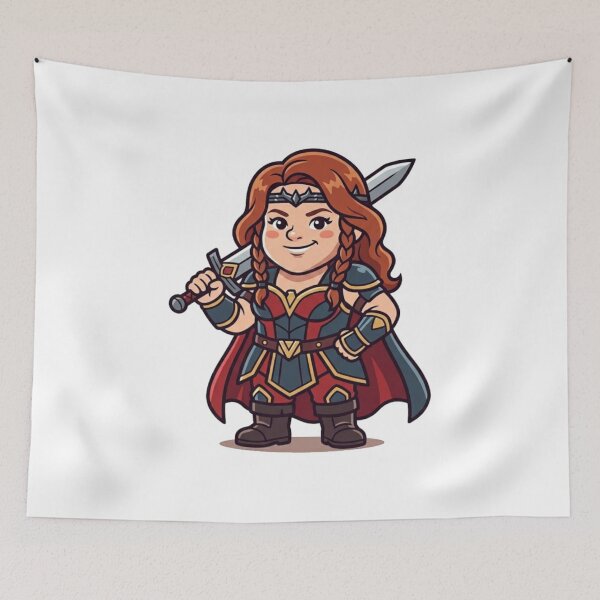 Item preview, Queen Maeve Warrior Garden Gnome designed and sold by Bad-Decisions-Designs.