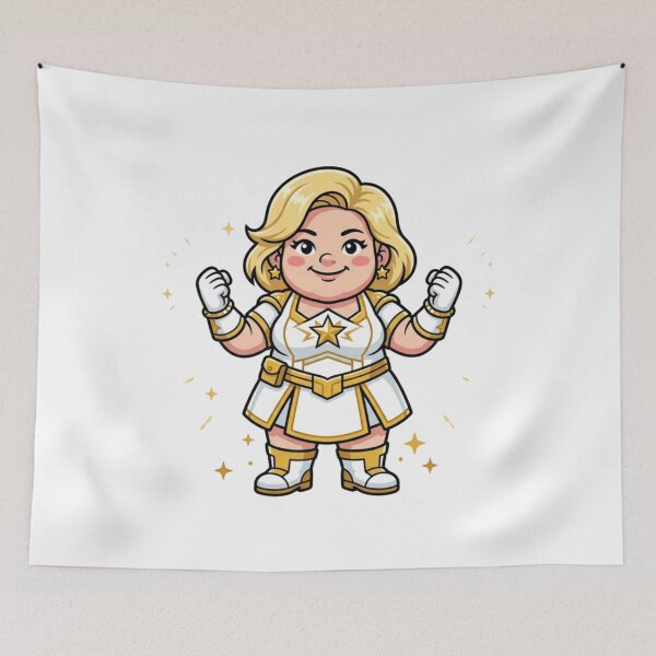 Item preview, Glowing Starlight Hero Garden Gnome designed and sold by Bad-Decisions-Designs.