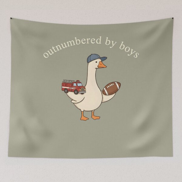 Item preview, Comfort Colors Outnumbered by Boys Shirt, Funny Mom Graphic Tee, Mama Gift, Boy Mom Shirt, Cute Casual Women's Tee designed and sold by howsamluca.