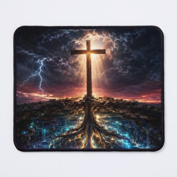 Item preview, Anchored in Grace (Original Cross with Roots) designed and sold by Einkstudio.