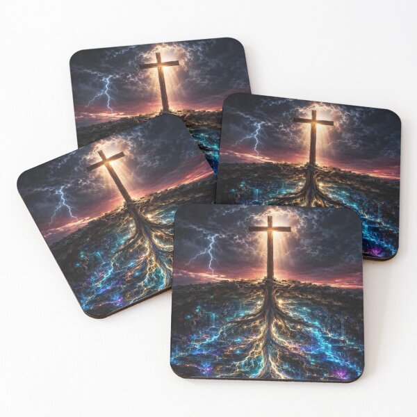 Item preview, Anchored in Grace (Original Cross with Roots) designed and sold by Einkstudio.