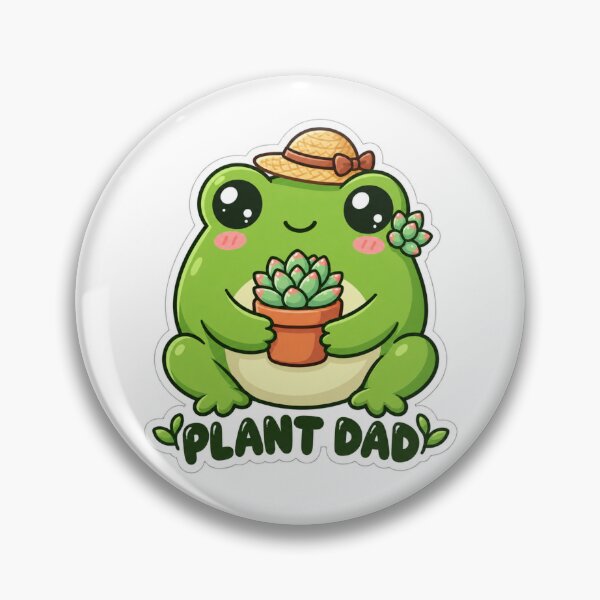 Item preview, Cute Plant Dad Frog With Succulent designed and sold by PixelNest40.