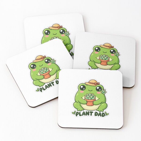 Item preview, Cute Plant Dad Frog With Succulent designed and sold by PixelNest40.