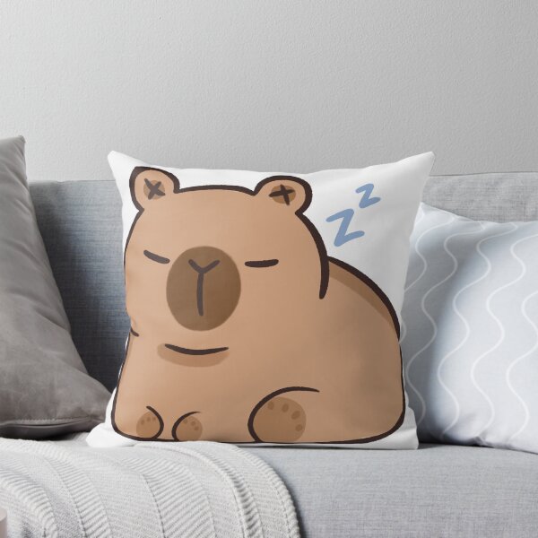 Item preview, cute capybara sleeping designed and sold by ZEsaa.