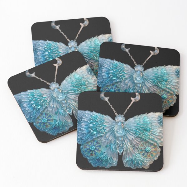 Item preview, Celestial Crystal Blue Butterfly Fantasy Art designed and sold by Fairytale_Flowers.