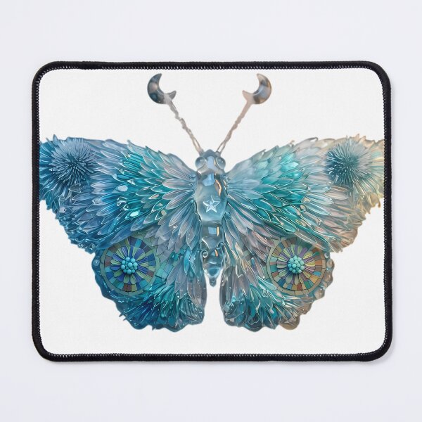Item preview, Celestial Crystal Blue Butterfly Fantasy Art designed and sold by Fairytale_Flowers.