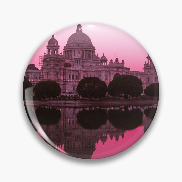 Item preview, Pink mirrored sunset, Kolkata, India landscape fine art color print photograph designed and sold by Jéanpaul Ferro.